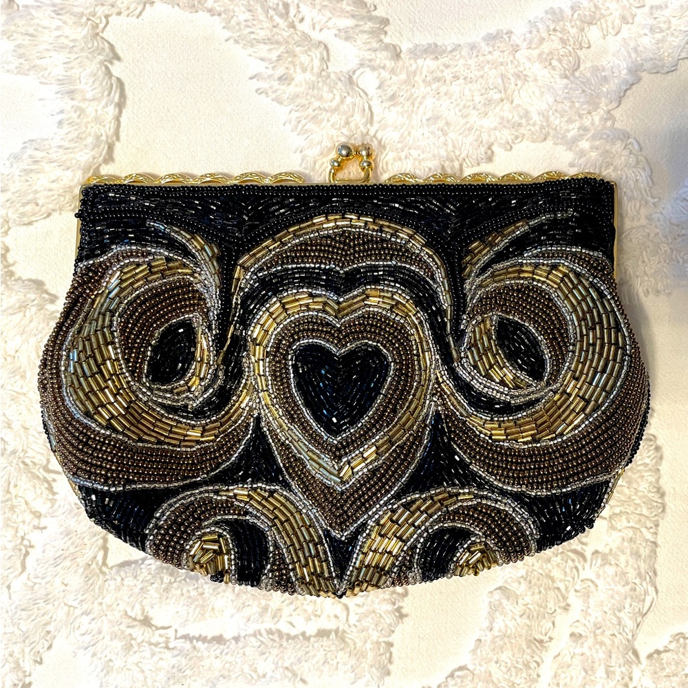 Vintage Magid Beaded Clutch/Shoulder Bag